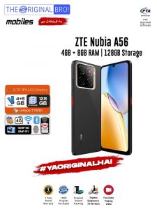 ZTE Nubia A56 - 4GB RAM - 128GB Storage - Easy Monthly Installments - PTA Approved - 1 Year Official Warranty - The Original Bro Mobiles - TOB70